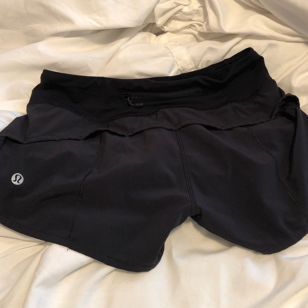 Black Lululemon shorts size 2